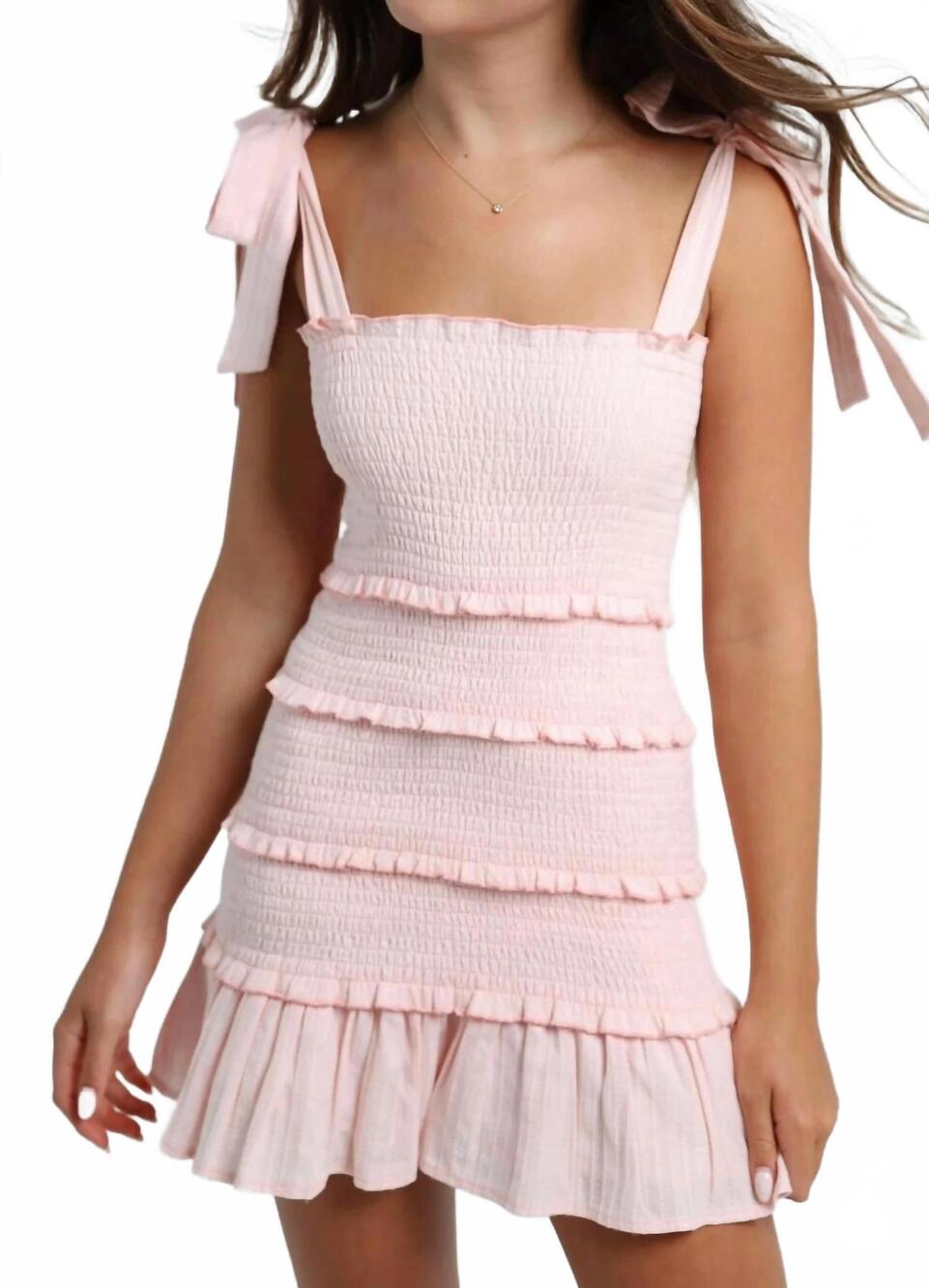 NEW SMALL SHOP reine dress in pink